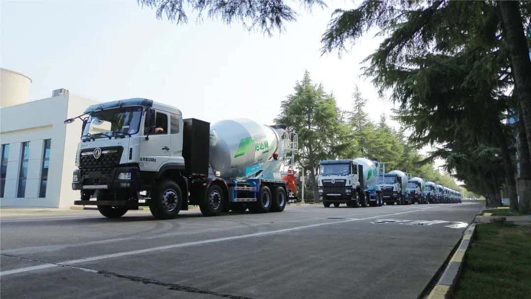 驭风而行，中集车辆15台新能源搅拌车驶入湖北，绘就荆楚生态长卷